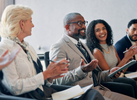 business-applause-and-audience-in-seminar-group